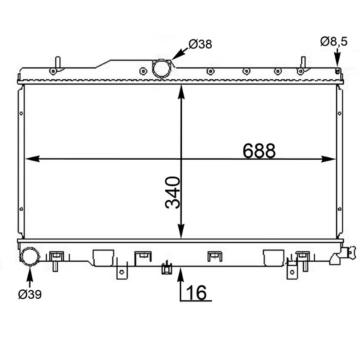 Chladič, chlazení motoru MAHLE CR 1563 000S