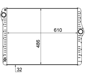 Chladič, chlazení motoru MAHLE CR 1585 000S