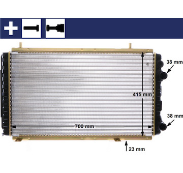 Chladič, chlazení motoru MAHLE CR 168 000S