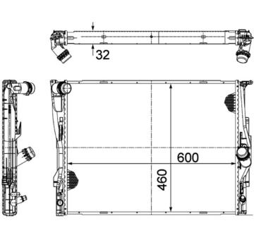 Chladič, chlazení motoru MAHLE CR 1711 000P