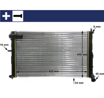 Chladič, chlazení motoru MAHLE CR 171 000S