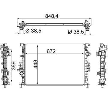 Chladič, chlazení motoru MAHLE CR 1748 000S