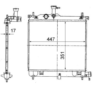 Chladič, chlazení motoru MAHLE CR 1854 000S