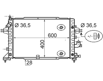 Chladič, chlazení motoru MAHLE CR 1858 000S