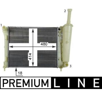 Chladič, chlazení motoru MAHLE CR 1859 000P