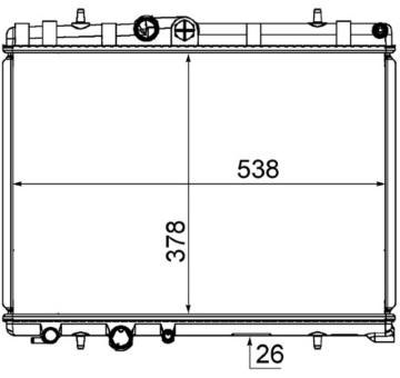 Chladič, chlazení motoru MAHLE CR 1863 000S