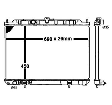 Chladič motora MAHLE CR 1877 000S