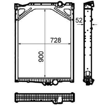 Chladič, chlazení motoru MAHLE CR 1917 000P