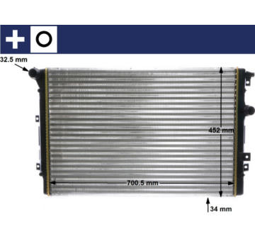 Chladič, chlazení motoru MAHLE CR 2032 000S