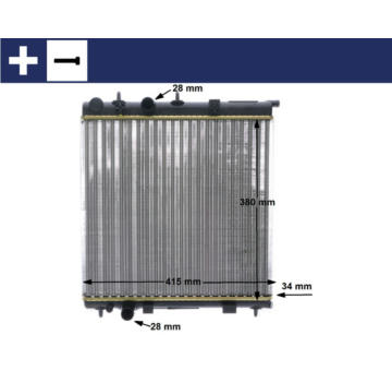 Chladič, chlazení motoru MAHLE CR 2036 000S