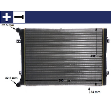 Chladič, chlazení motoru MAHLE CR 2038 000S