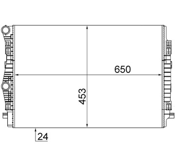 Chladič, chlazení motoru MAHLE CR 2055 001S