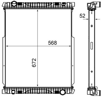 Chladič, chlazení motoru MAHLE CR 2089 000P