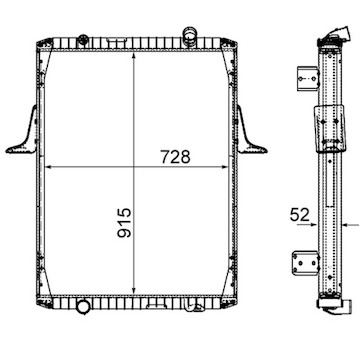 Chladič, chlazení motoru MAHLE CR 2090 000P