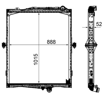 Chladič, chlazení motoru MAHLE CR 2095 000P