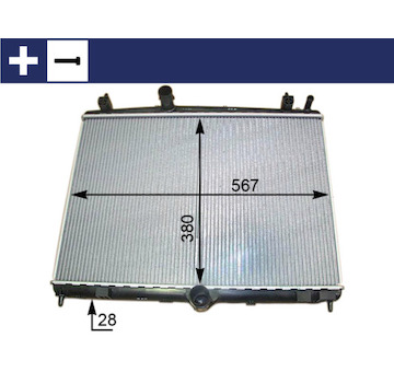 Chladič, chlazení motoru MAHLE CR 2113 000S