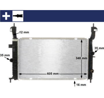 Chladič, chlazení motoru MAHLE CR 2120 000S