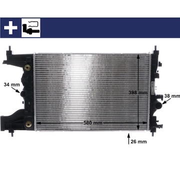 Chladič, chlazení motoru MAHLE CR 2123 000S