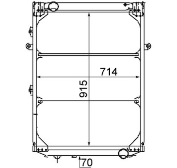 Chladič, chlazení motoru MAHLE CR 214 000P