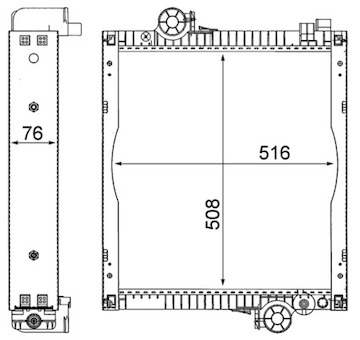 Chladič, chlazení motoru MAHLE CR 216 000S