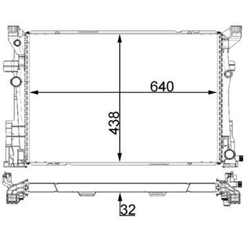 Chladič, chlazení motoru MAHLE CR 2171 000P