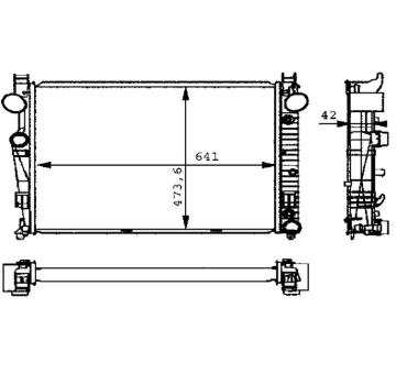 Chladič motora MAHLE CR 226 000S