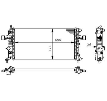 Chladič, chlazení motoru MAHLE CR 228 000S