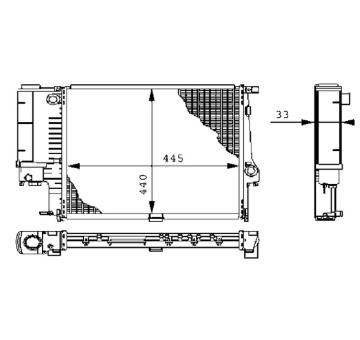 Chladič, chlazení motoru MAHLE CR 239 000S