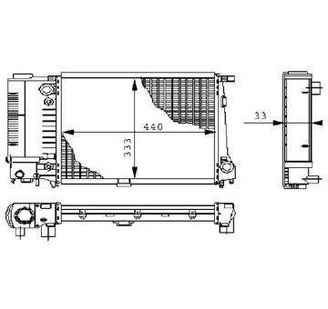 Chladič, chlazení motoru MAHLE CR 264 000S