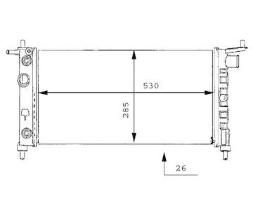 Chladič, chlazení motoru MAHLE CR 269 000S