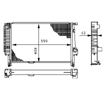 Chladič, chlazení motoru MAHLE CR 277 000S