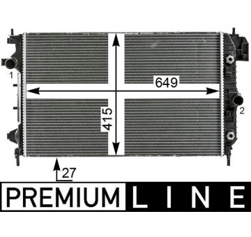 Chladič, chlazení motoru MAHLE CR 27 000P