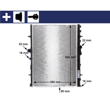 Chladič, chlazení motoru MAHLE CR 31 000S