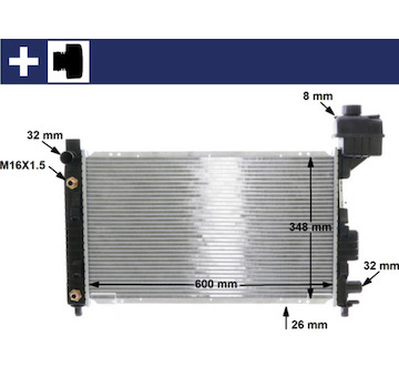 Chladič, chlazení motoru MAHLE CR 323 000S