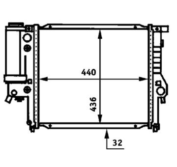 Chladič, chlazení motoru MAHLE CR 333 000S