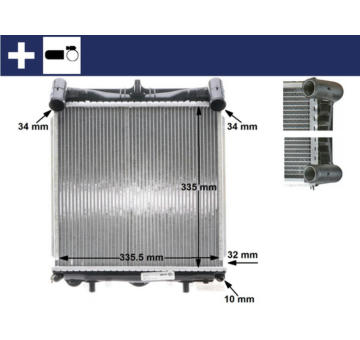 Chladič, chlazení motoru MAHLE CR 370 000S