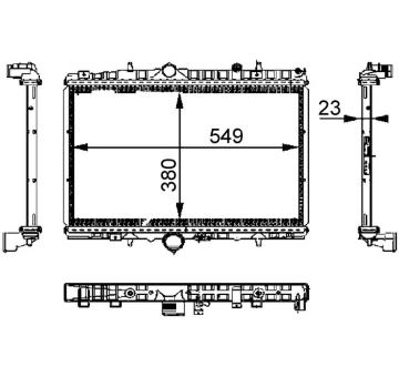 Chladič motora MAHLE CR 392 000S