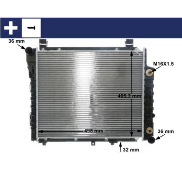 Chladič, chlazení motoru MAHLE CR 406 000S