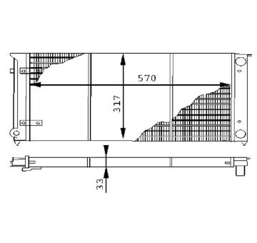 Chladič, chlazení motoru MAHLE CR 414 000S