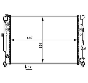 Chladič motora MAHLE CR 423 000S