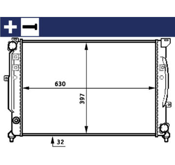 Chladič, chlazení motoru MAHLE CR 423 000S