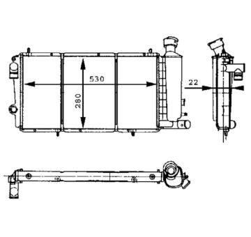 Chladič motora MAHLE CR 429 000S