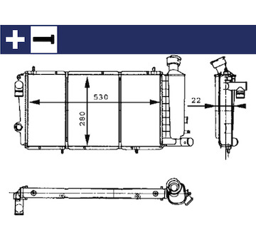 Chladič, chlazení motoru MAHLE CR 429 000S