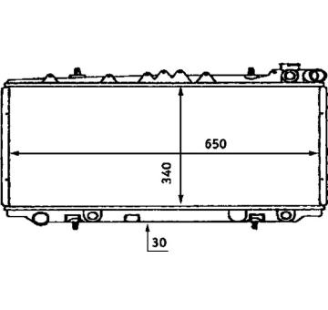 Chladič, chlazení motoru MAHLE CR 436 000S