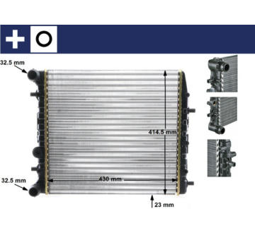 Chladič, chlazení motoru MAHLE CR 454 000S