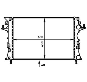 Chladič, chlazení motoru MAHLE ORIGINAL CR 462 000P