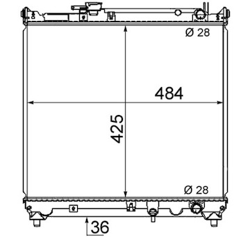 Chladič, chlazení motoru MAHLE CR 466 000S