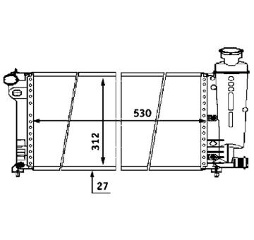 Chladič, chlazení motoru MAHLE CR 467 000S