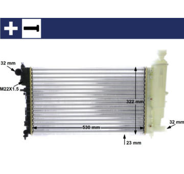 Chladič, chlazení motoru MAHLE CR 468 000S