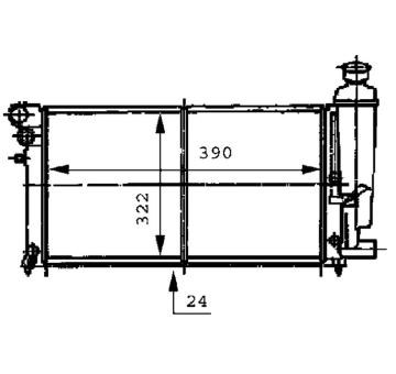 Chladič, chlazení motoru MAHLE CR 469 000S